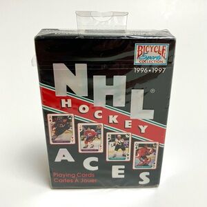 Vintage 90s NHL Hockey 1996-1997 Bicycle Playing Cards SEALED Wayne Gretzky